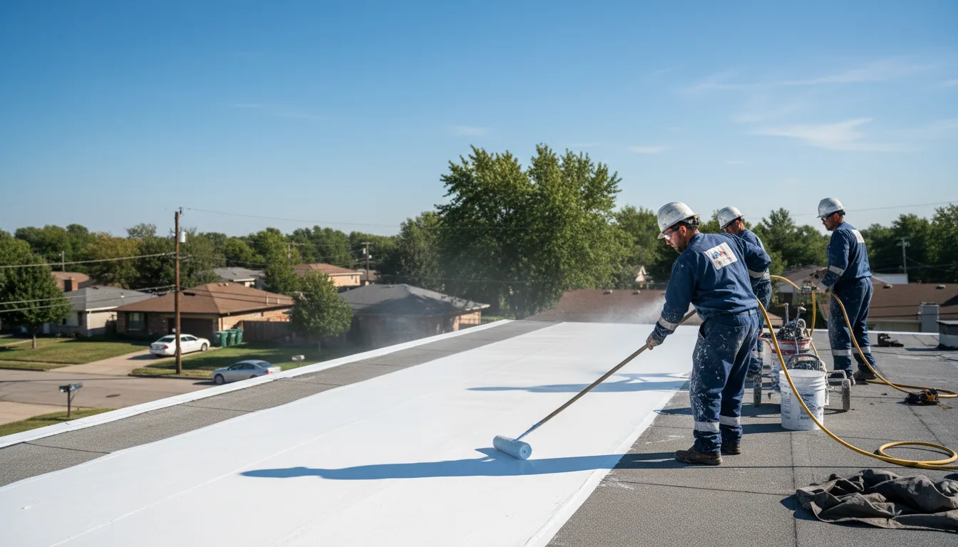 Commercial roof coating in Spencer, OK near me
